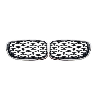 Ніздрі Diamond Black (хром рамка) BMW 5 F10/F11 (2010–2017)