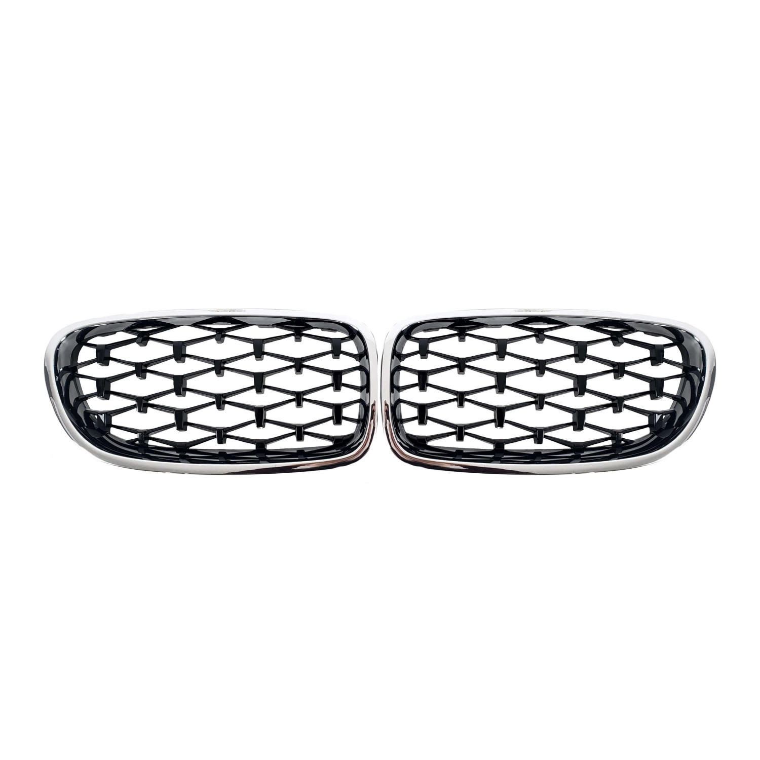 Ніздрі Diamond Black (хром рамка) BMW 5 F10/F11 (2010–2017)