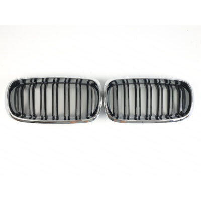 Ніздрі Чорні Глянець Хром Рамка ( Подвійні M-Look ) BMW X5 F15