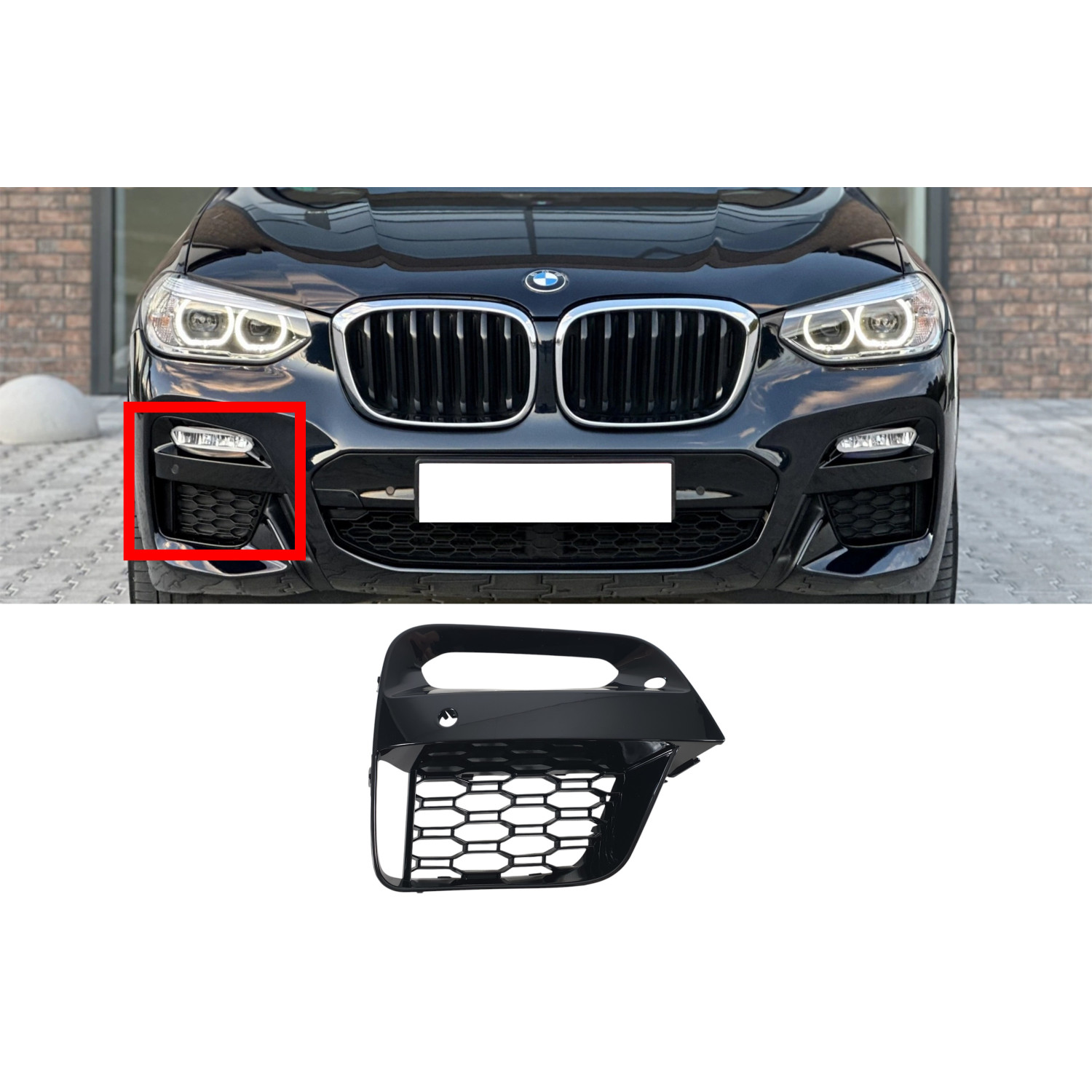 Решітки в бампер RH ( M-Paket ) BMW X3 G01 · PL-9DCA1D18