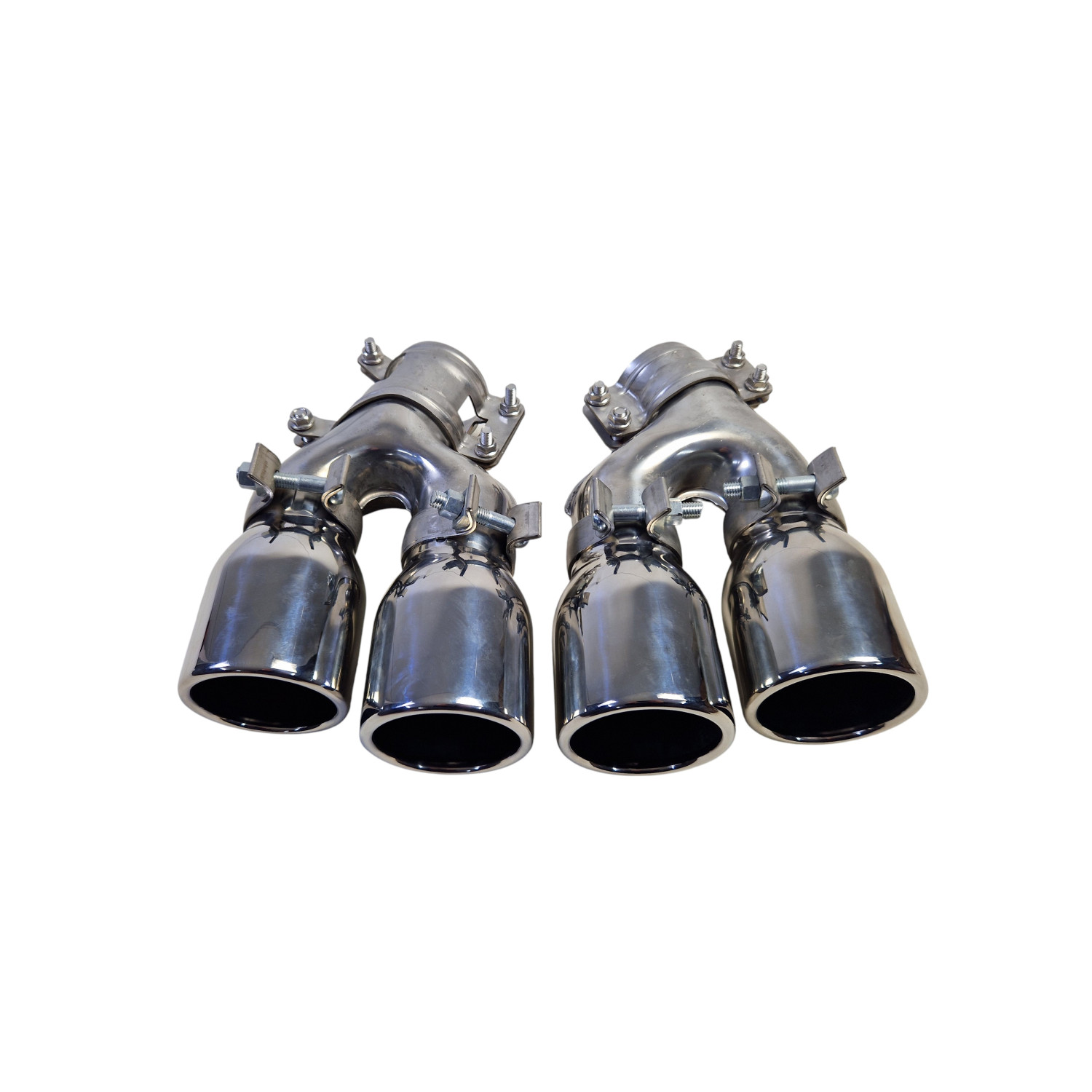 Насадки на вихлоп Chrome ( стиль M5 F90 ) BMW 5 G30/G31 (2017–2020)