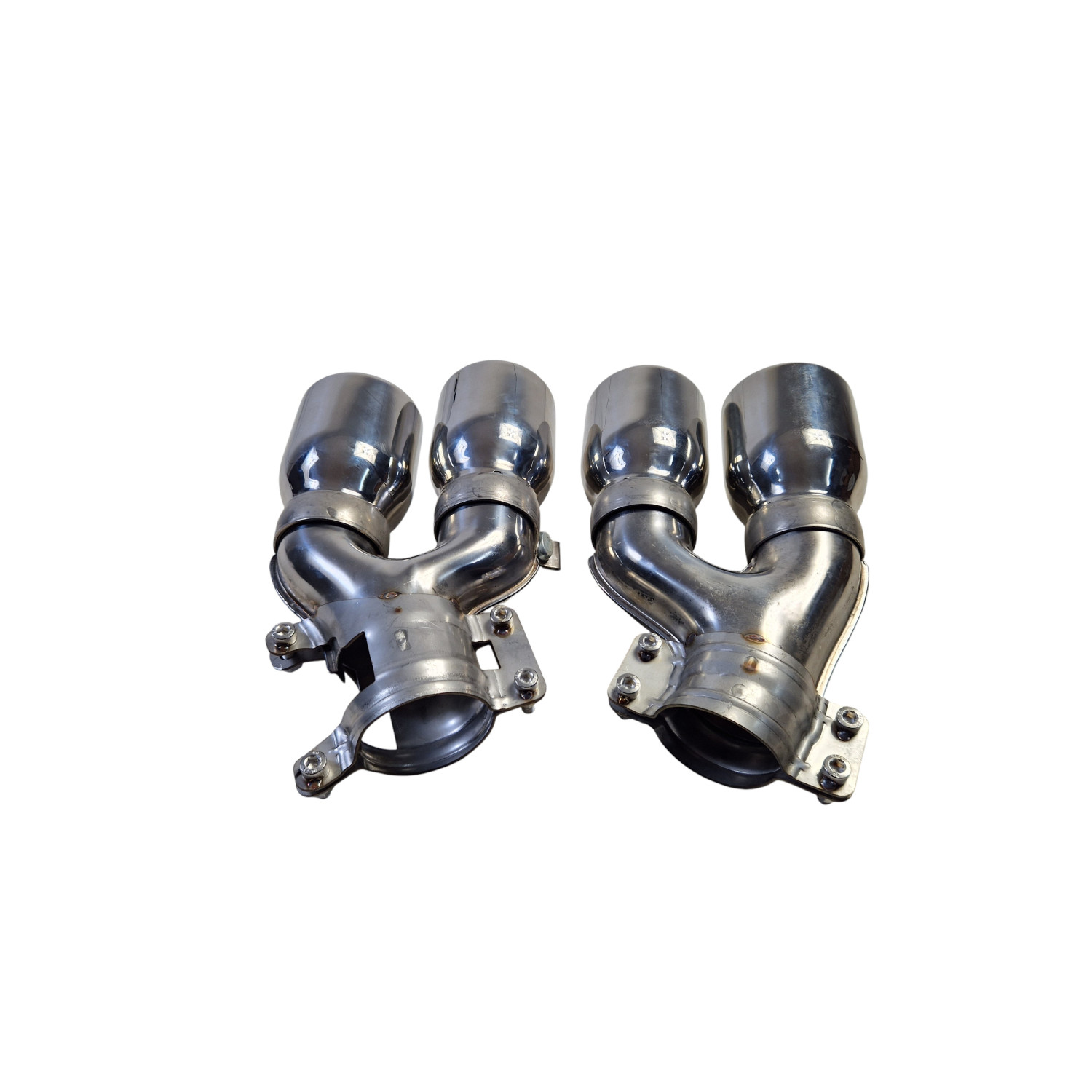 Насадки на вихлоп Chrome ( стиль M5 F90 ) BMW 5 G30/G31 (2017–2020)
