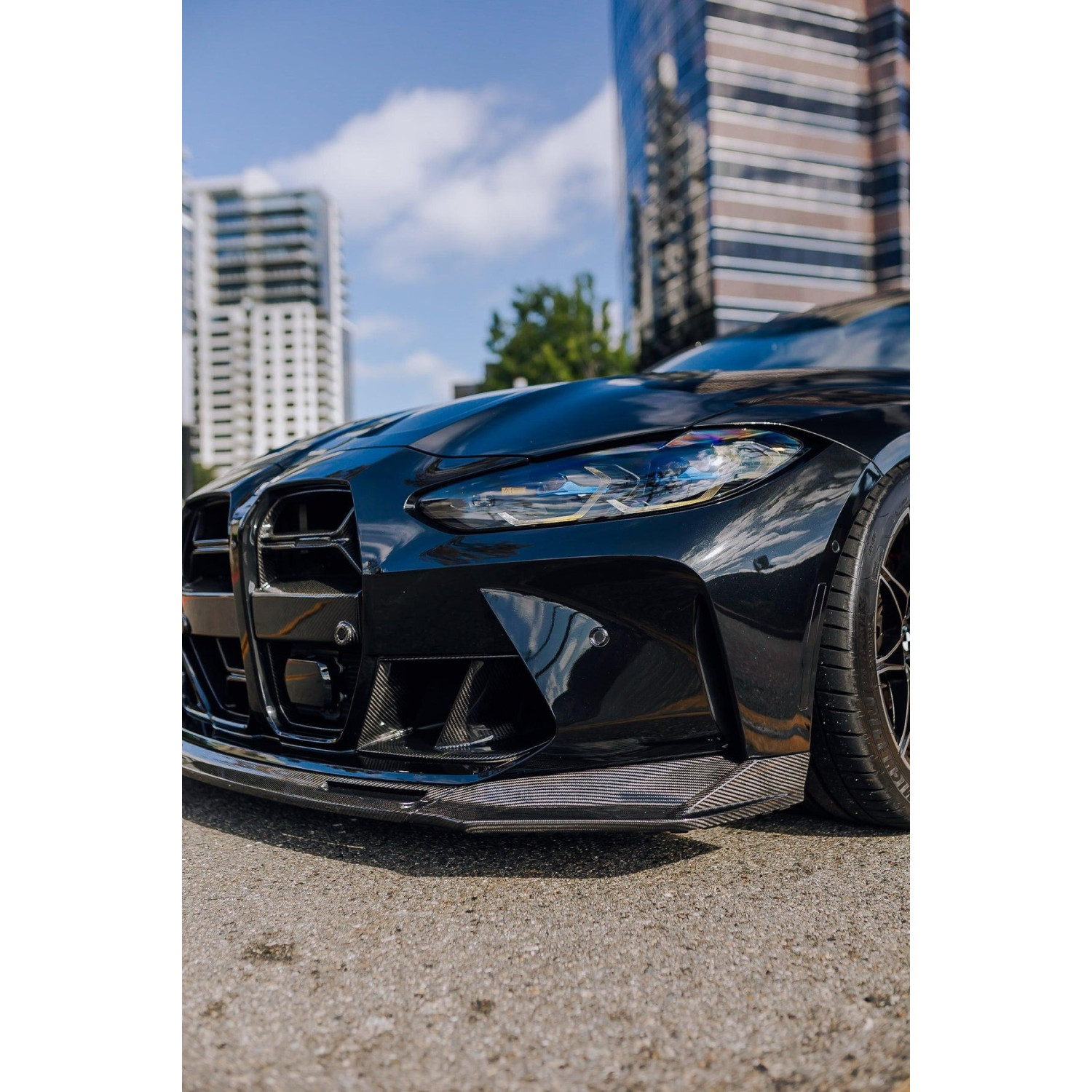 Губа ( Карбон ) V1 BMW M3 G80 / G81