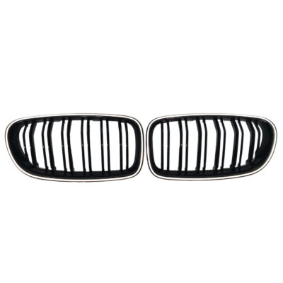 Ніздрі Чорний глянець LED ( Iconic Glow ) 2bar BMW 5 F10/F11 (2010–2017)
