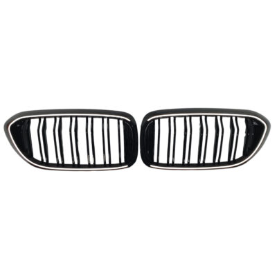 Ніздрі Чорний глянець LED ( Iconic Glow ) 2bar BMW 5 G30/G31 (2017–2020)