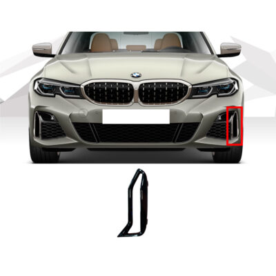 Решітки в бампер Чорний глянець Декоративна рамка LH BMW 3 G20/G21