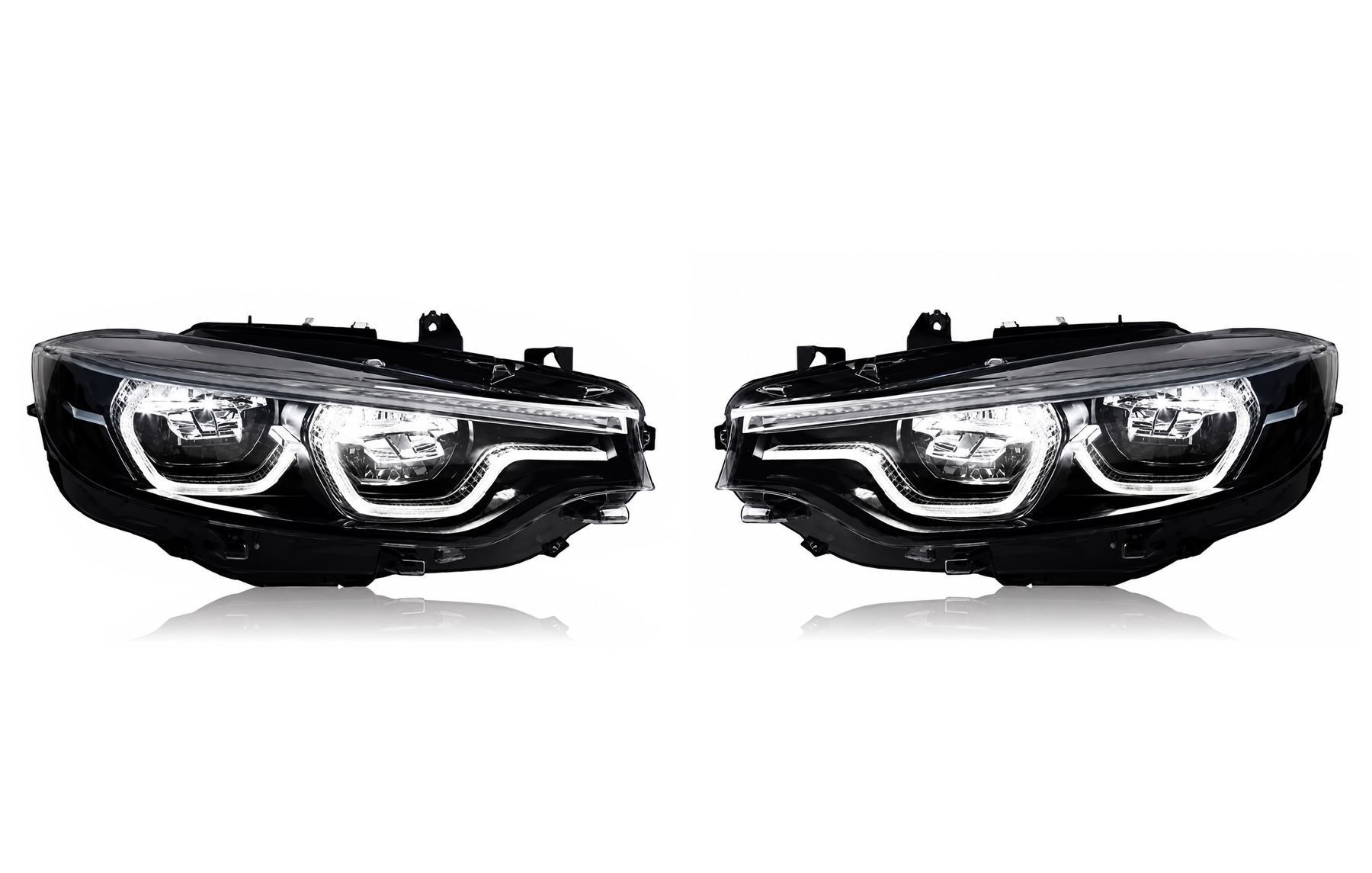 Передні фари Led (Silver) на BMW F32 F33 F36 (2013-2020) 8 PIN