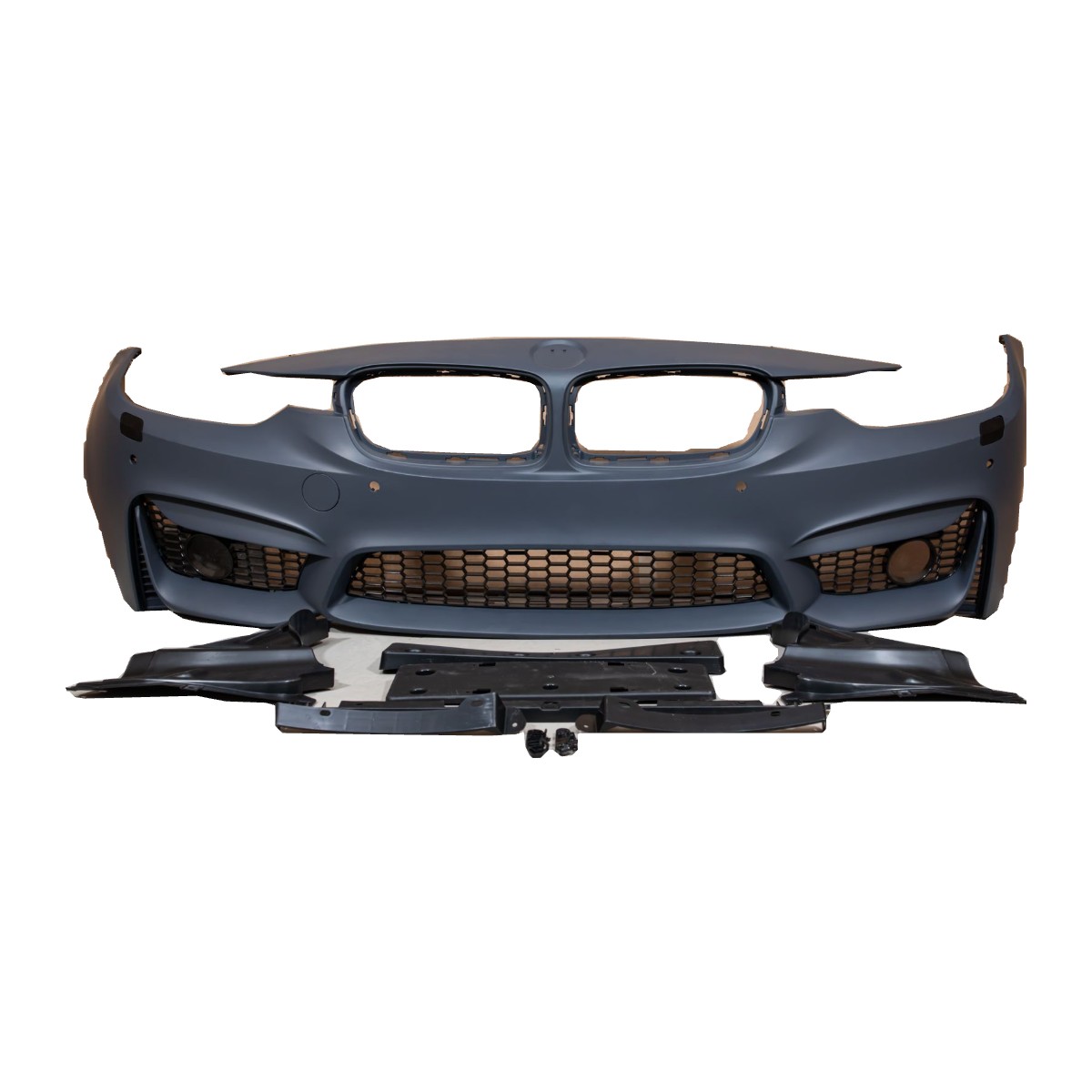 Передній бампер BMW F30 F31 (2012-2018) Стиль M3 F80 (Під туманки)